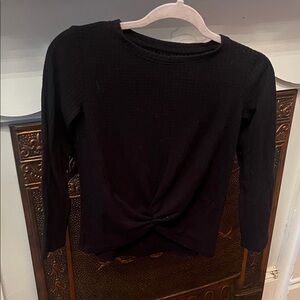 Cat & Jack Black Knotted Blouse